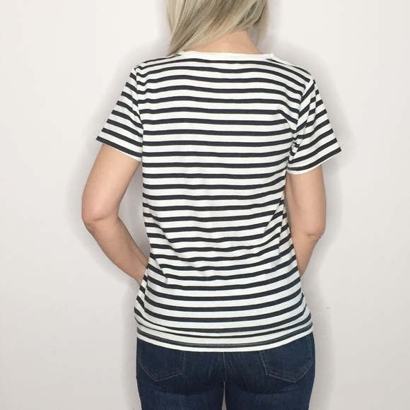 J CREW | Striped tee w/ metallic hearts & dots - Picture 3 of 4